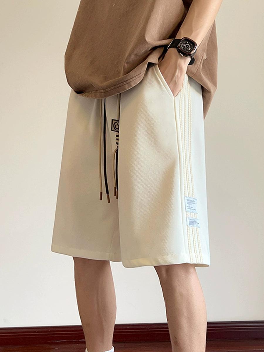 Men's Retro Striped Shorts - Loose Casual Trend - ClubOn