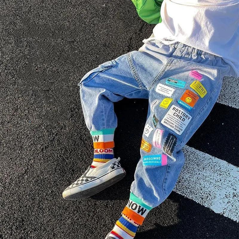Kids Boys Jeans – Spring & Autumn Cool Denim Pants for Children - ClubOn