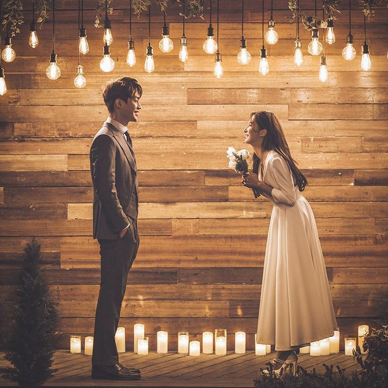 Plus-Size Simple Wedding Dress, Satin Mini Dress for Wedding - ClubOn