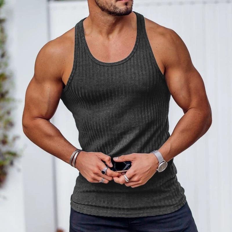Men's Gym Tank Top Vest Shirt Singlet Tops - ClubOn