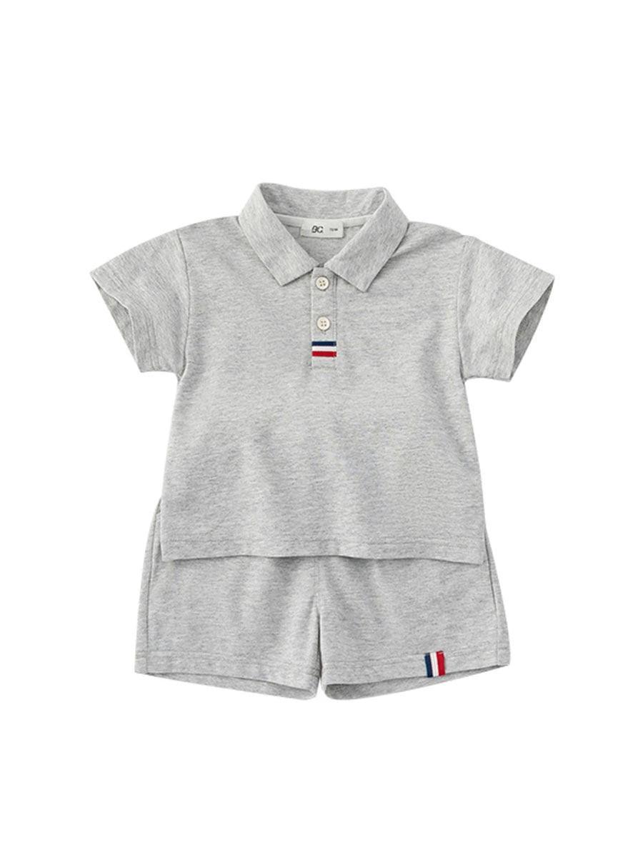 Boys' Cotton Polo Shirt & Shorts Set - ClubOn