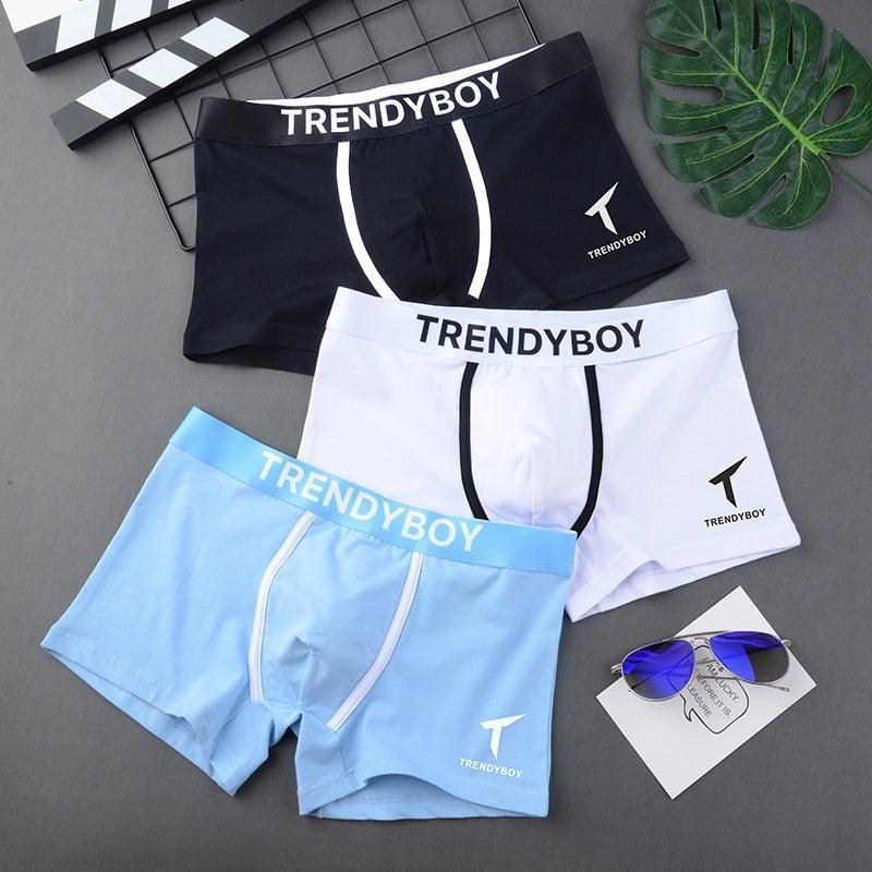 3 Pairs Men's Boxer Briefs - Breathable & Trendy Shorts for Teens - ClubOn