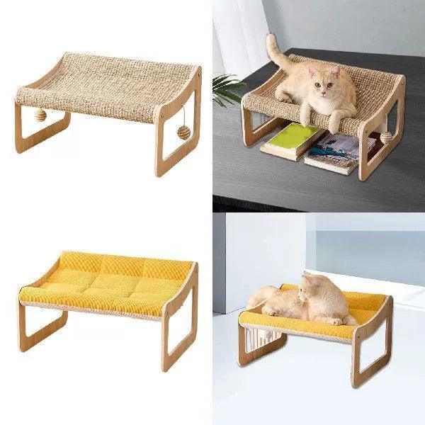 Cat Scratcher Bed | Multi-Functional Scratcher Pad Pet Furniture - ClubOn