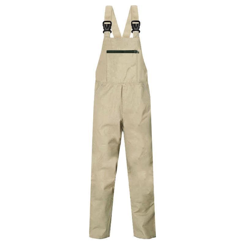 Multi-Pocket Suspenders One-Piece Work Clothes – Custom Logo, Loose Fit Overalls for Men & Women - ClubOn