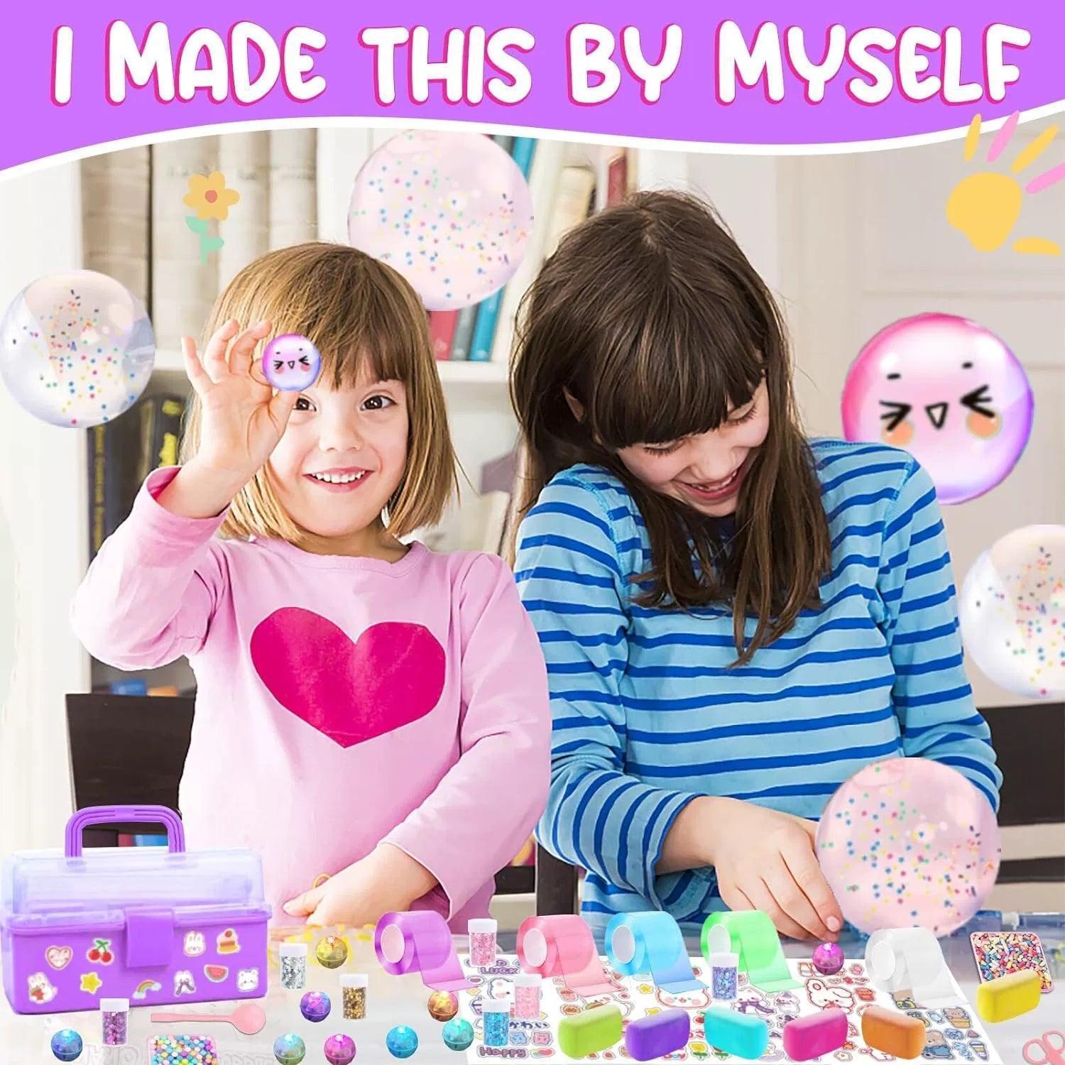 Cute Nano Magic Tape Bubble Kit for Kids - DIY Toy with Box - ClubOn