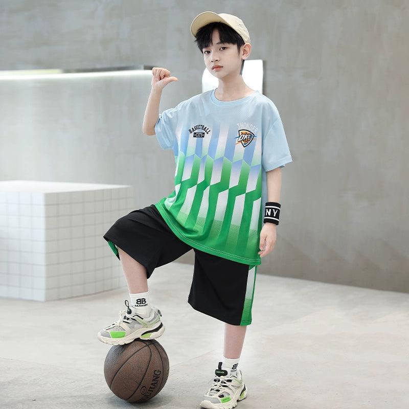 Boys Quick-Drying Training Suit – Summer Basketball Uniform - ClubOn