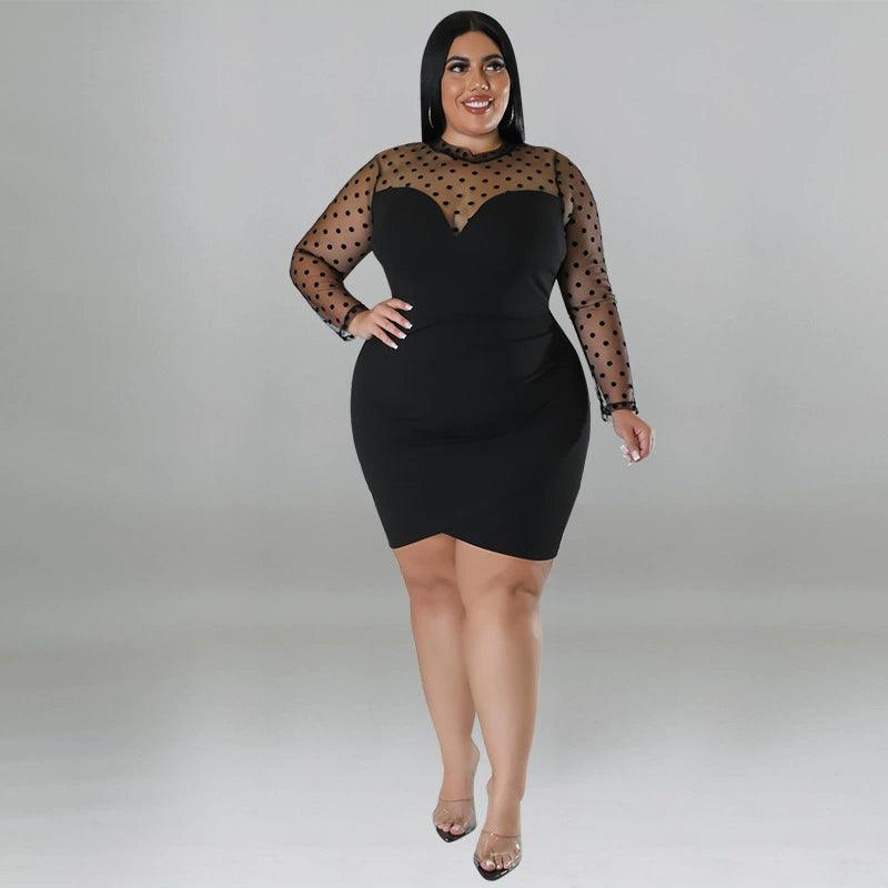 Plus Size Sexy Red Party Dress - Big Size for Women - ClubOn