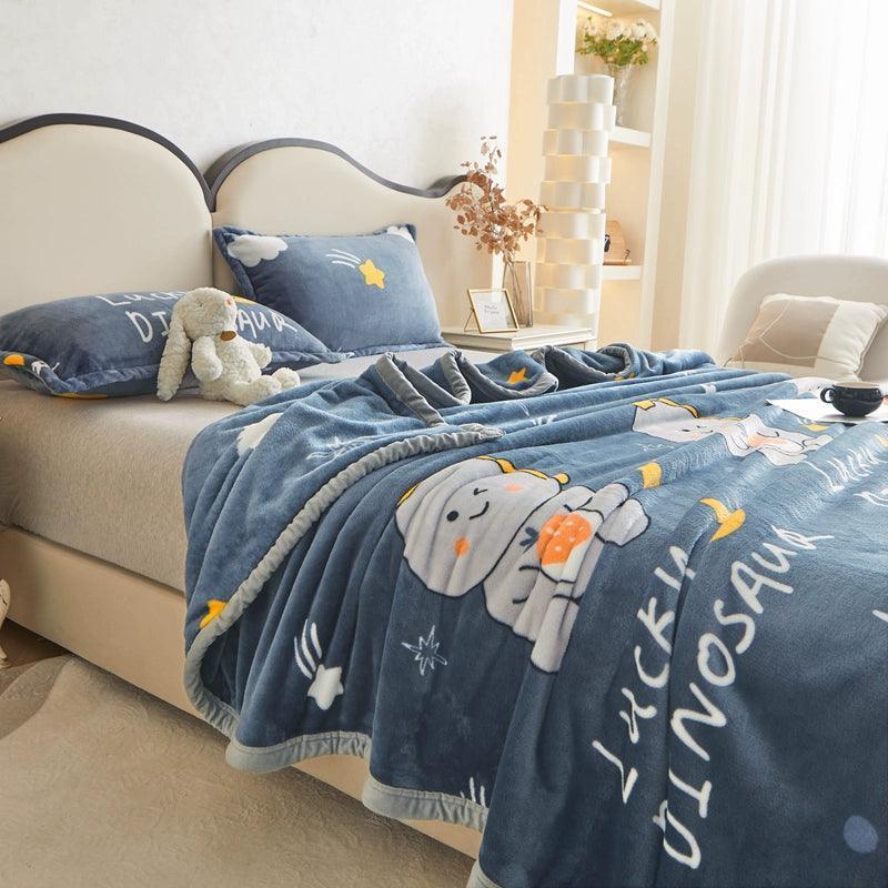 Milk Fleece Blanket – Soft & Cozy Winter Throw - ClubOn