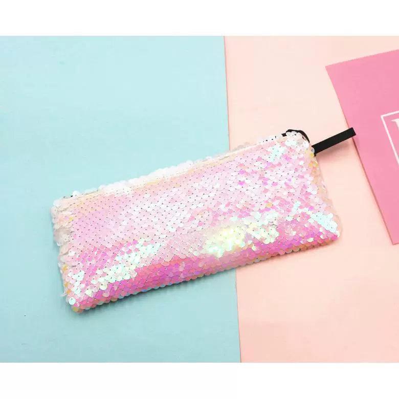 Sequin Pencil Case - Flash Sequin Pen Bag for School Supplies - ClubOn