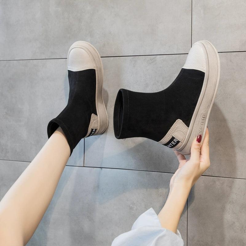 European Personalized Women's Thick Sole Short Boots - ClubOn