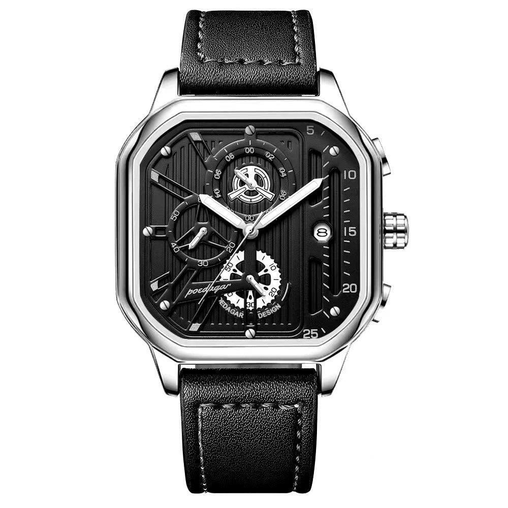 Men's Multifunctional Automatic Watch – Fashion Luminous Square Watch for Boys & Students - ClubOn