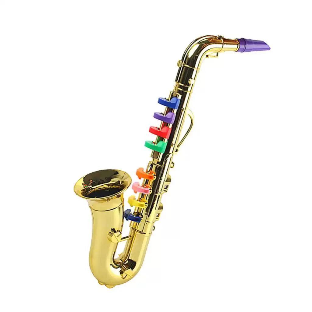 Toy Saxophone – Kids Musical Wind and Brass Instrument - ClubOn
