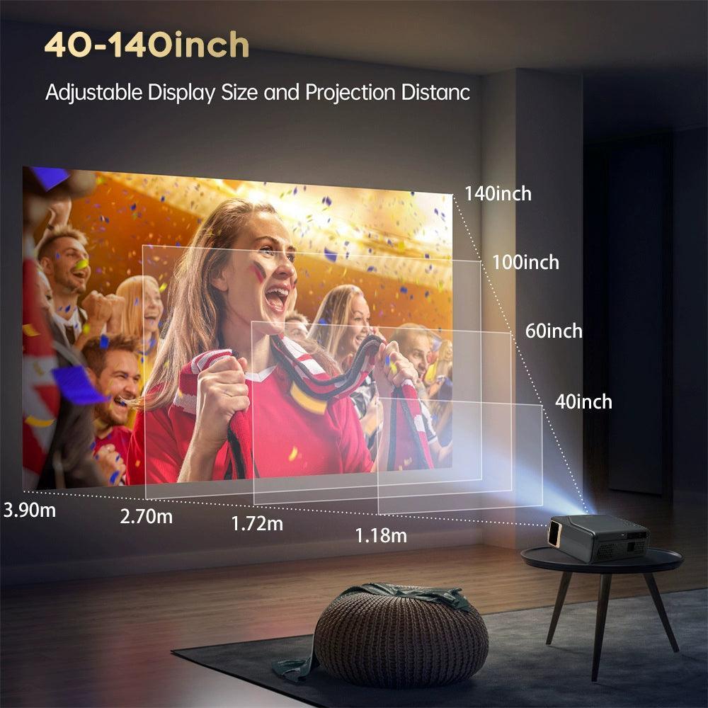 Projector Android 11.0 WIFI Home Theater Cinema Smart Phone Beamer LED Proyector for 4K Movies - ClubOn