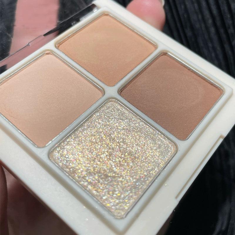 Mini Milk Tea Four-Color Eyeshadow Palette - ClubOn