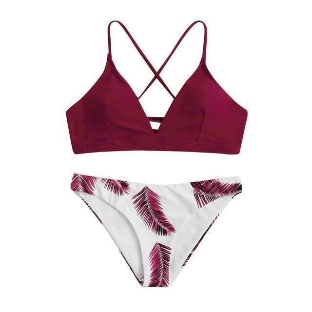 Floral Random Print Women’s Swimwear – Stylish Swimsuit - ClubOn