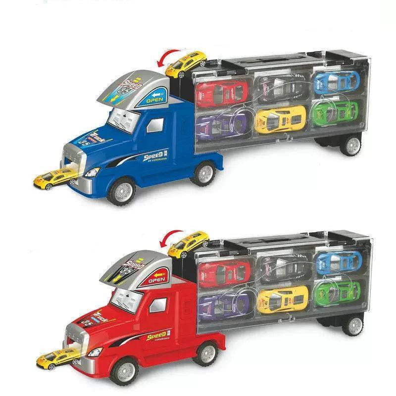 Toy Truck Transport Carrier – Includes 18 Sport Cars - ClubOn