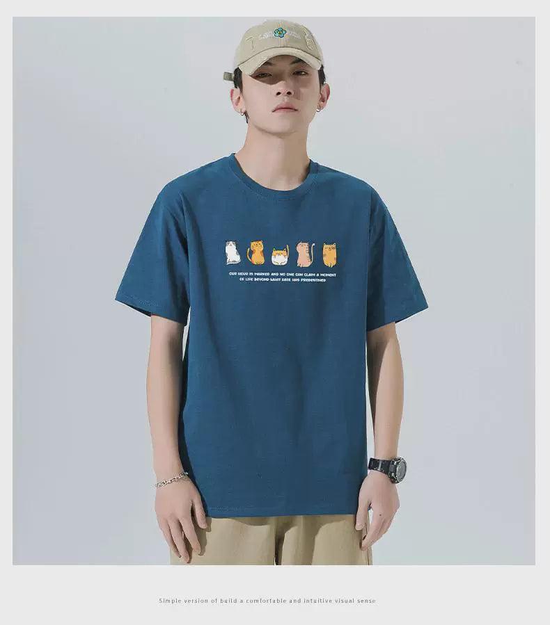 Men's Summer Short-sleeved T-shirt | Large Size Half-sleeve Shirt - ClubOn