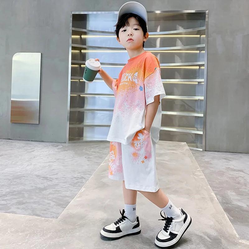 Boys Stylish Summer Short-Sleeved Suit – Collection - ClubOn