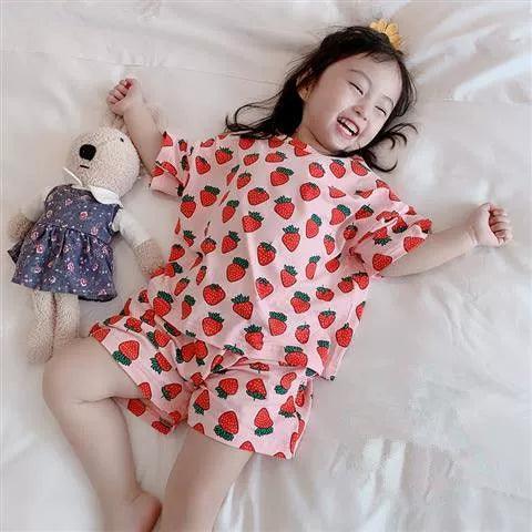 Summer Girls' Pajama Set - Short Sleeve for Kids - ClubOn
