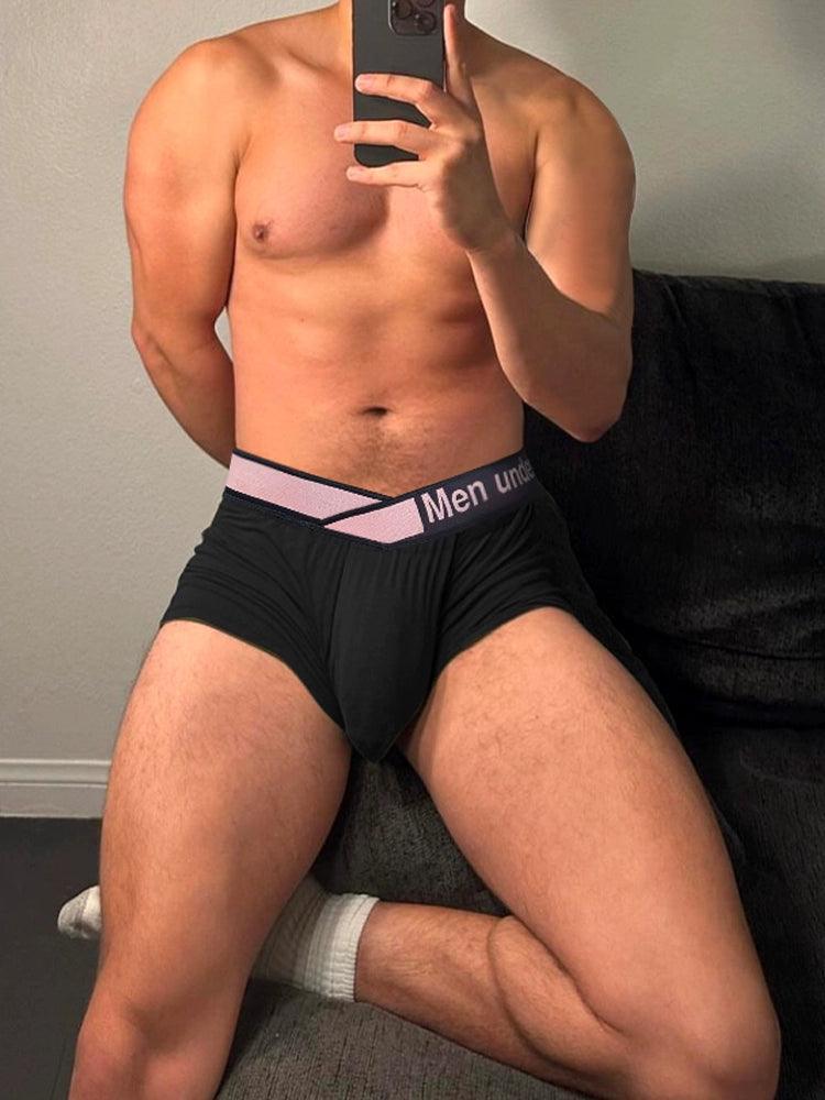 Men's V-Shaped Waistband Boxer Briefs - Sexy, Breathable & Antibacterial - ClubOn