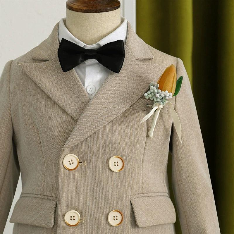 Children's Suit Set for One-Year-Old Baby Boy – Birthday Party Flower Girl Boy Handsome Prince Suit - ClubOn