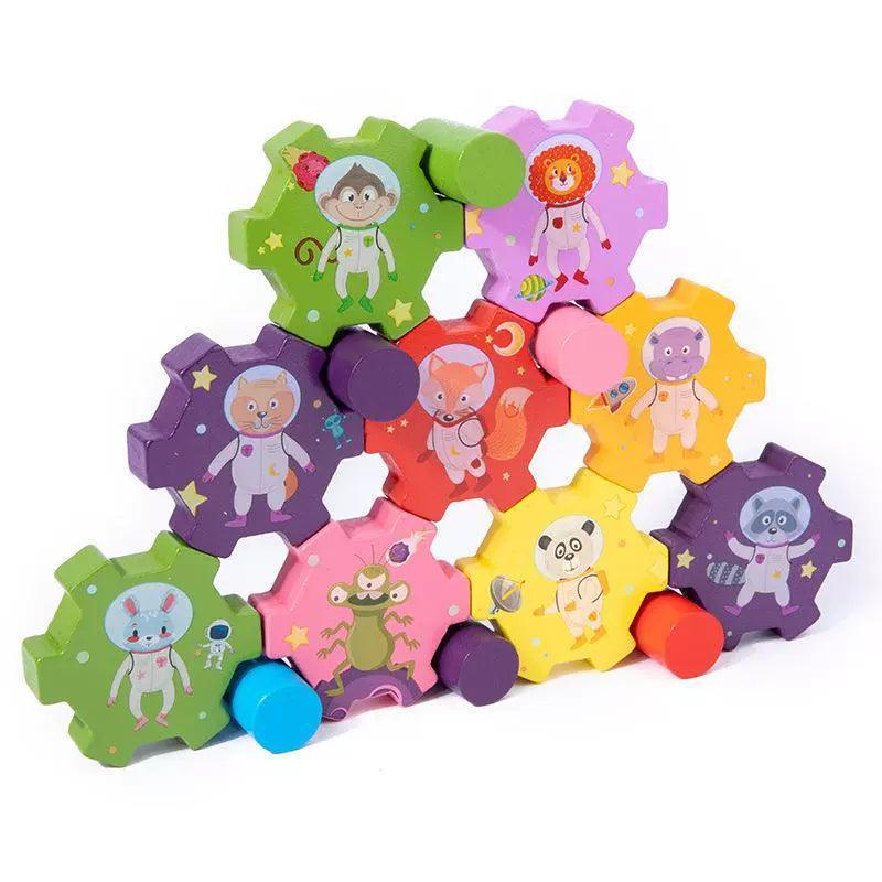 Wooden Balance Stacking Game - Fun Interactive Play for Kids - ClubOn