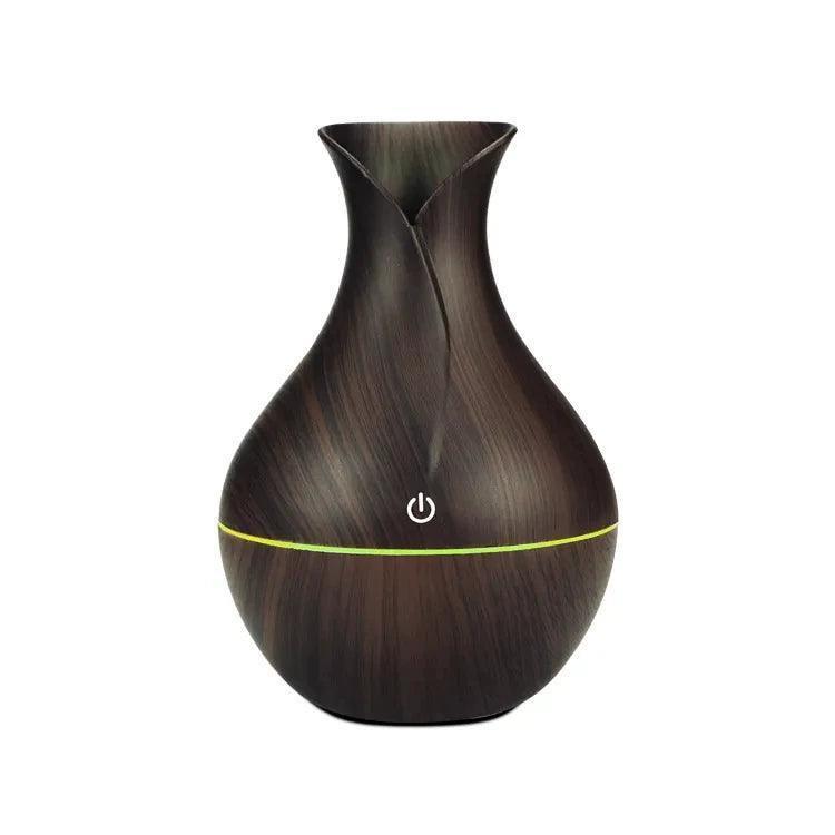 Wood Grain Air Humidifier & Aromatherapy Diffuser – Silent, Large Fog - ClubOn