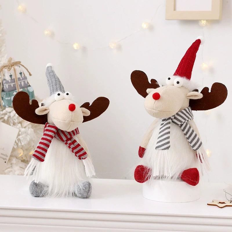 Cute Christmas Deer Dolls - Festive Home Decorations - ClubOn