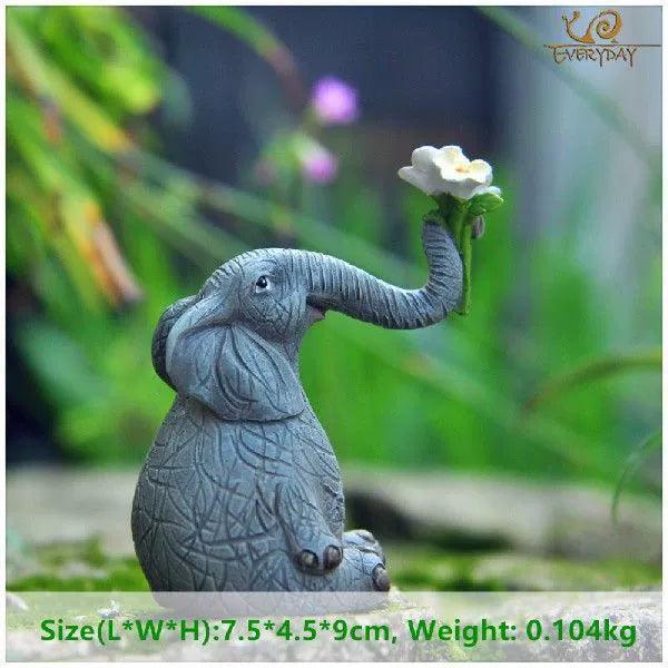 Lucky Elephant Figurines – Everyday Collection for Fairy Gardens - ClubOn