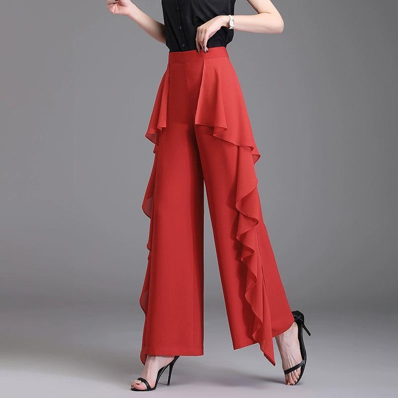 Chiffon Wide-Leg Culottes for Women – Summer Style - ClubOn