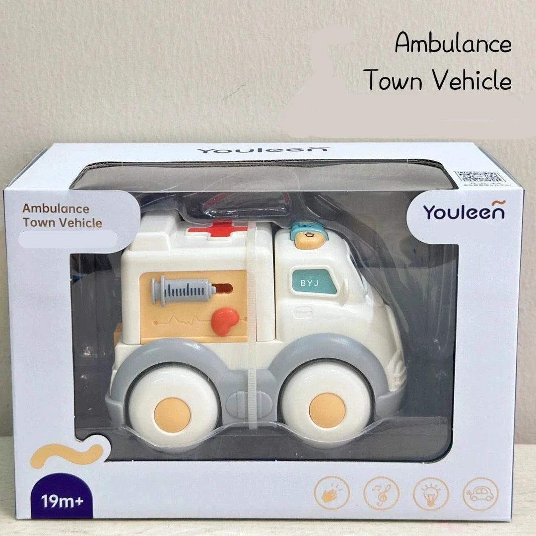 Genuine Little Actor Multifunctional Excavator – Electric Steam Spray & Sliding Forklift Toy - ClubOn