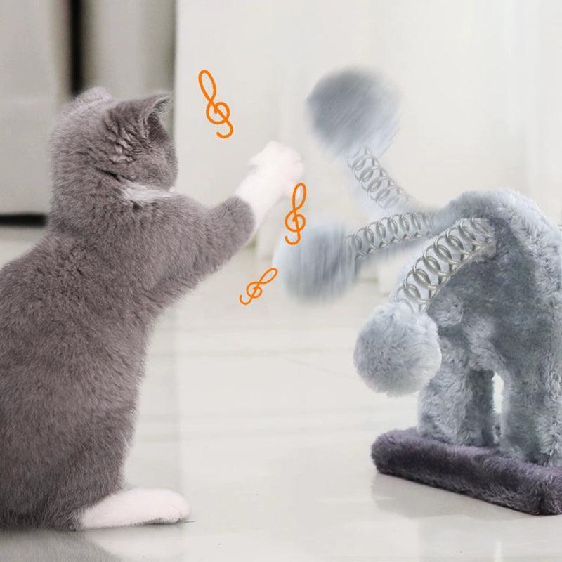 Wooden Cat Climbing Frame with Scratching Post – Cute & Durable Pet Furniture - ClubOn