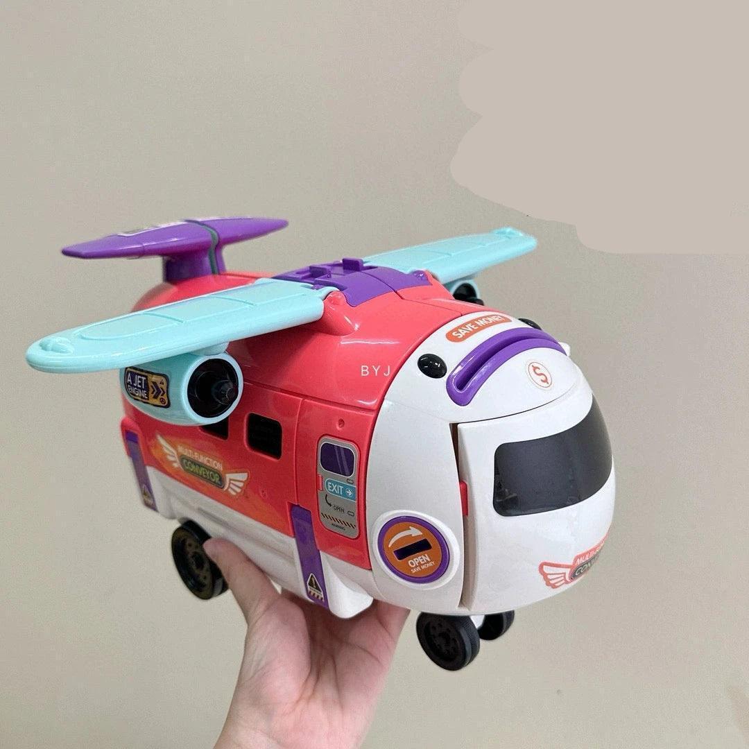Deformable Large Airplane Toy with Cars – Educational Gift for Kids - ClubOn
