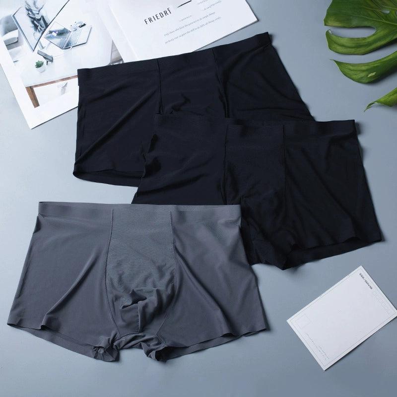 Men's Ice Silk Seamless Boxer Briefs - Comfortable & Breathable - ClubOn