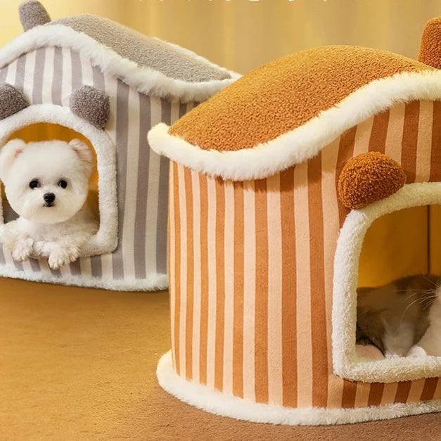 Pet Nest House - Autumn & Winter Closed Cat Nest for Warmth - ClubOn