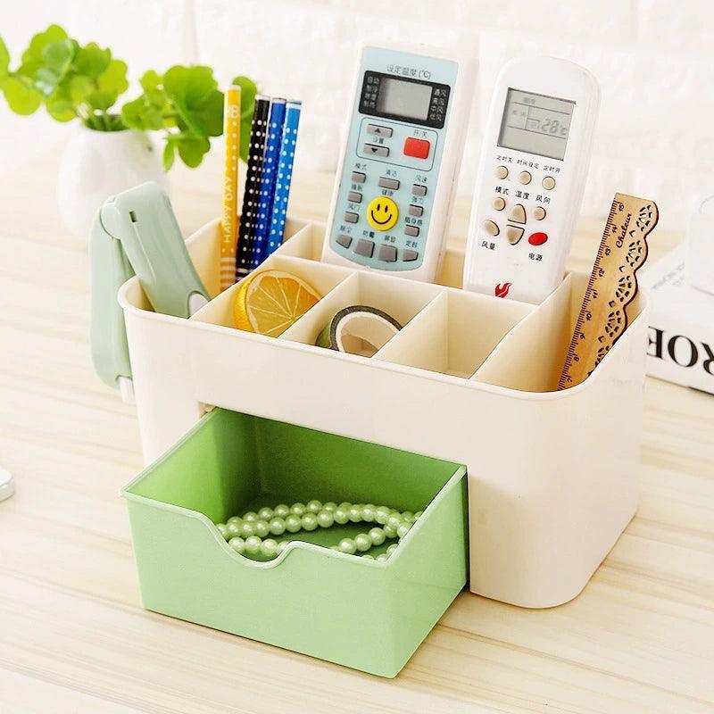 Jewelry & Cosmetics Storage Box with Drawers – Desk & Dressing Table Organizer - ClubOn