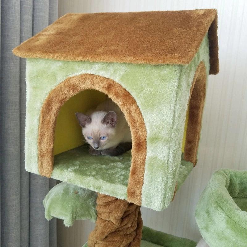 Luxury Multi-Layer Cat Tree House Condo – Modern Pet Furniture - ClubOn