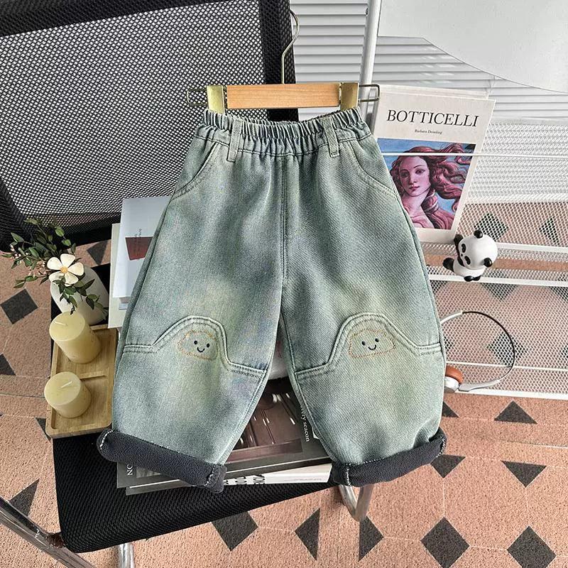 Boys' Plus Velvet Thickened Winter Jeans - ClubOn