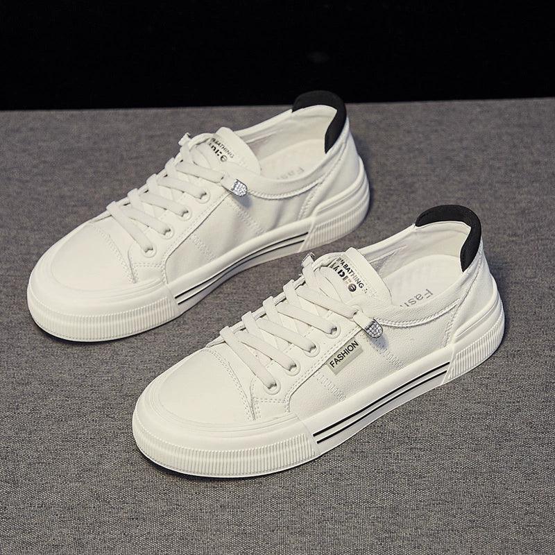 Women’s White Flat Shoes – Autumn 2024 All-Match Casual Style - ClubOn