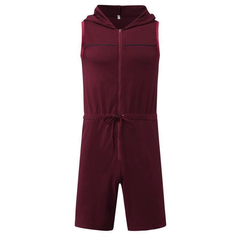 Men’s Casual Jumpsuit – Hooded Sports Outerwear, Sexy Trendy Style - ClubOn