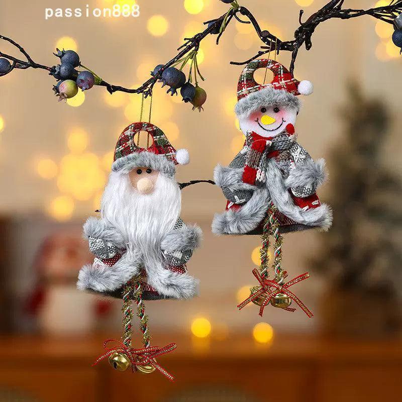 Santa Claus with Bells – Fabric Christmas Tree Decorations - ClubOn