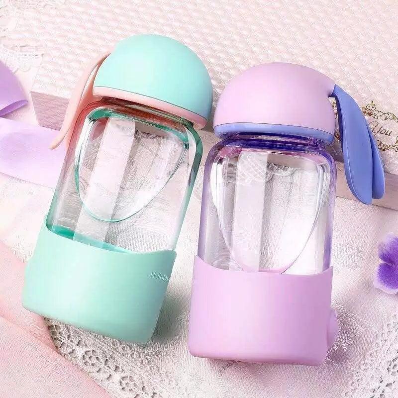 Portable Rabbit Glass Water Cup - Small Cap for Women - ClubOn