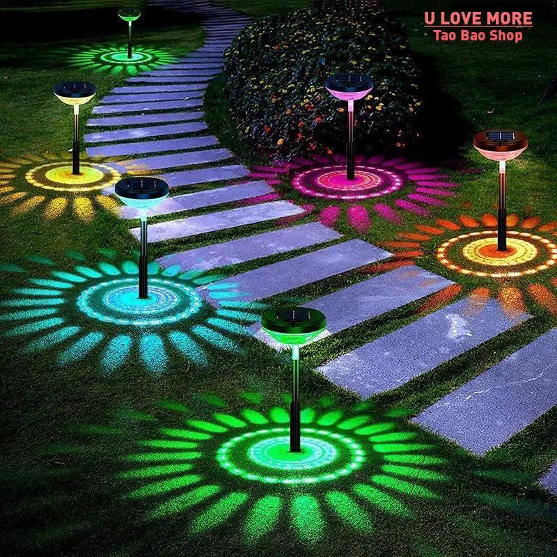 Garden Solar LED Lights Outdoor Waterproof RGB Color-Changing - ClubOn