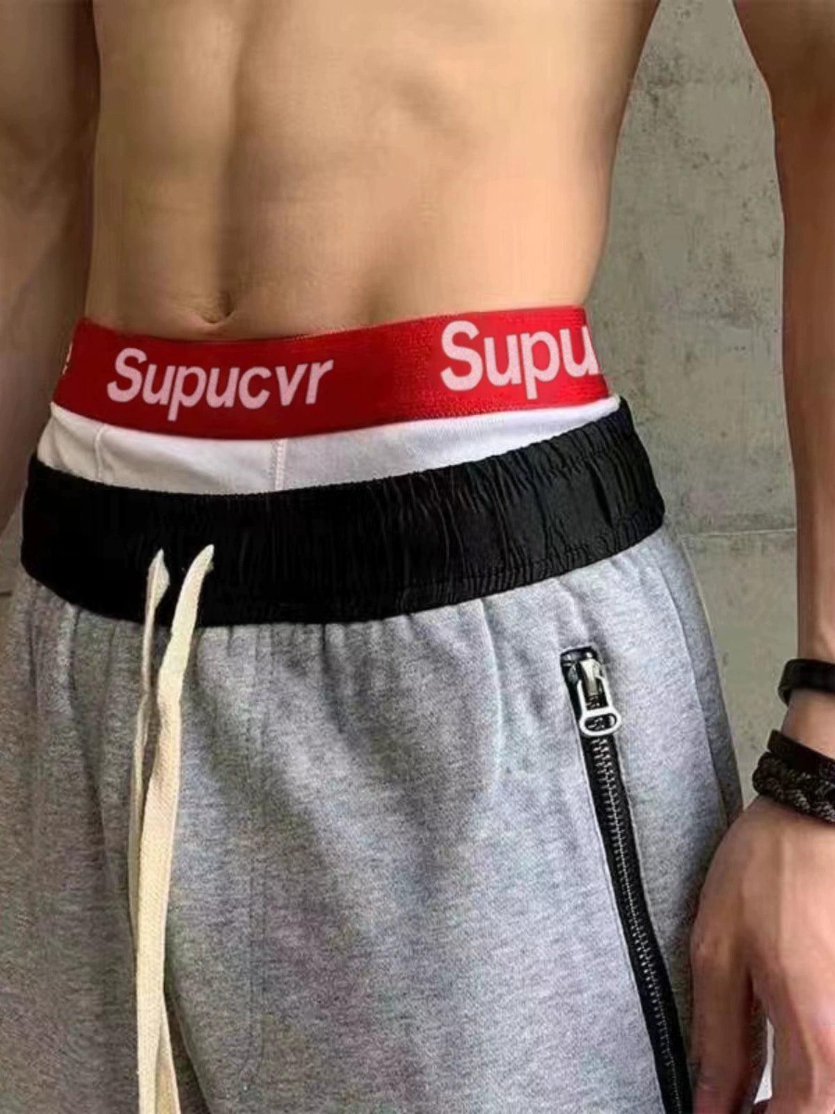 SUP Men's Solid Color Cotton Boxer Briefs - Comfortable & Sports Fit - ClubOn