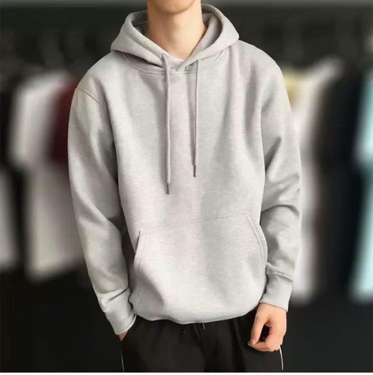 Men's White Hoodie Sweatshirt – Hooded Jacket Casual Sweater - ClubOn