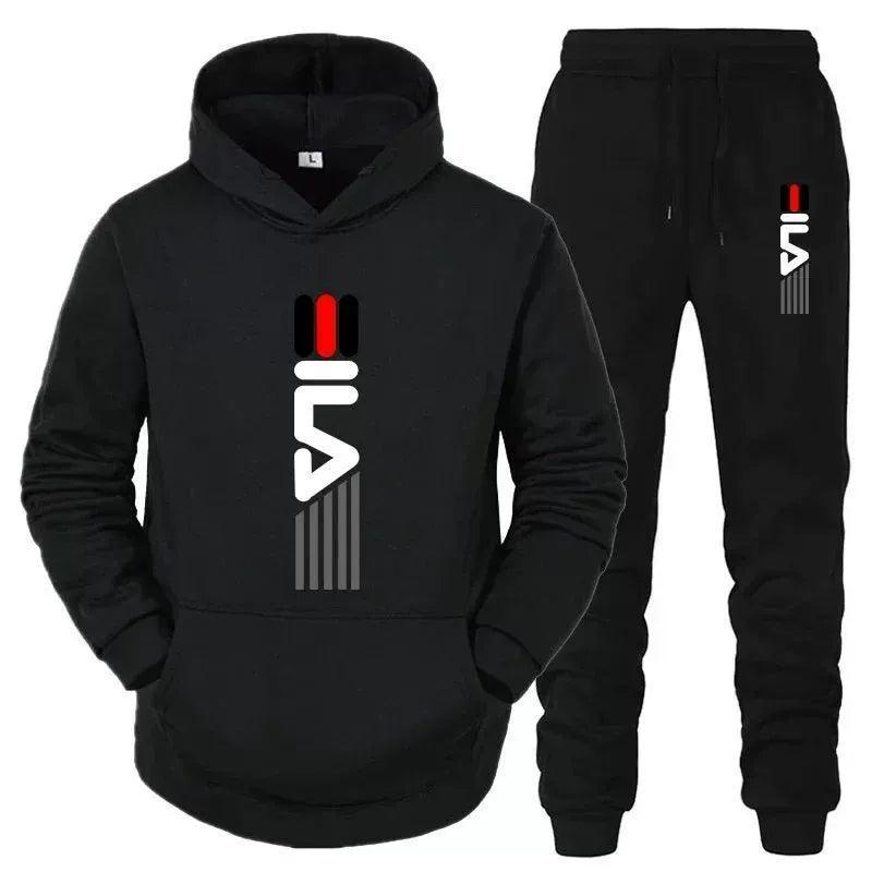 Men's Tracksuit Set - Hooded Sweatshirt + Sweatpants 2-Piece Set - ClubOn