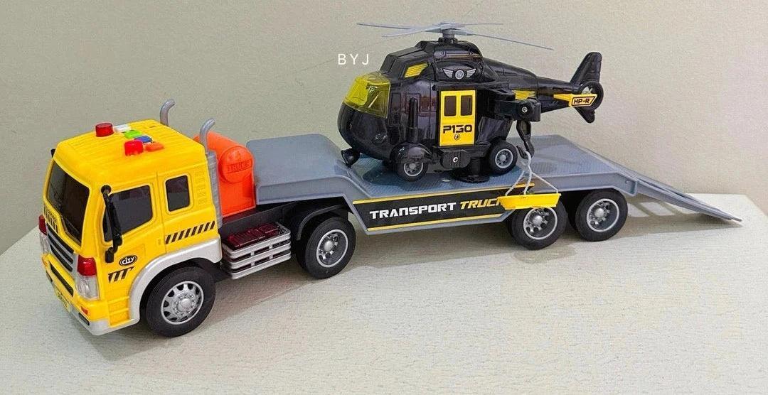 Inertial Art Car Play Plane & Engineering Vehicle – Sound & Light Toy - ClubOn