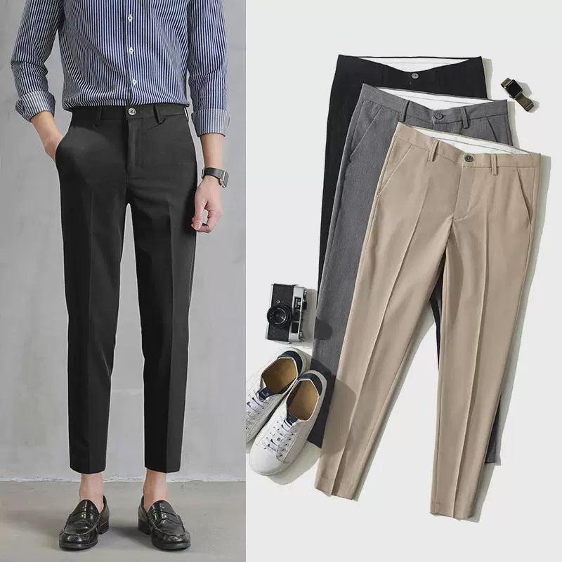 Summer Men's Casual Trousers – Slim-Fit Stretch Casual Pants - ClubOn