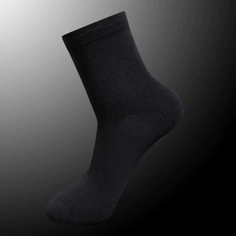 Men’s Four Seasons Breathable Sweat-Absorbent Sports Socks – Solid Color Mid-Tube, Versatile College Style - ClubOn