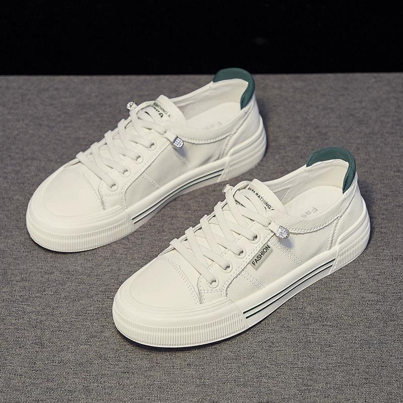 Women’s White Flat Shoes – Autumn 2024 All-Match Casual Style - ClubOn